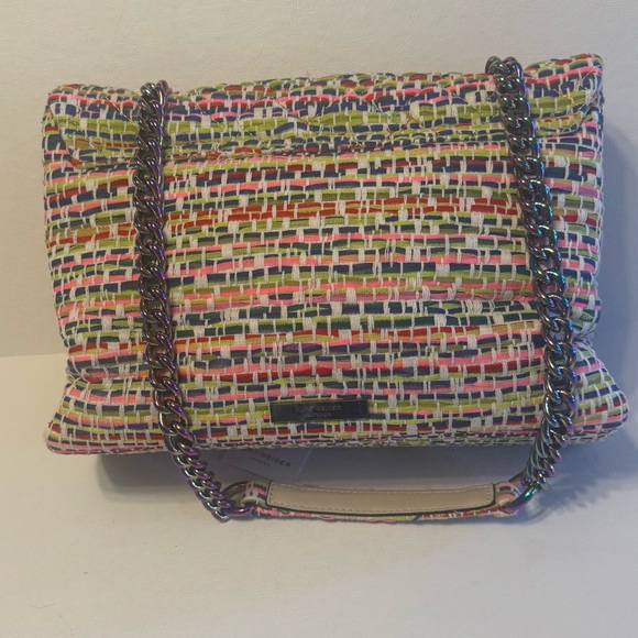 Kurt Geiger Multicolor Tweed Chain Shoulder Bag - Picture 3 of 5